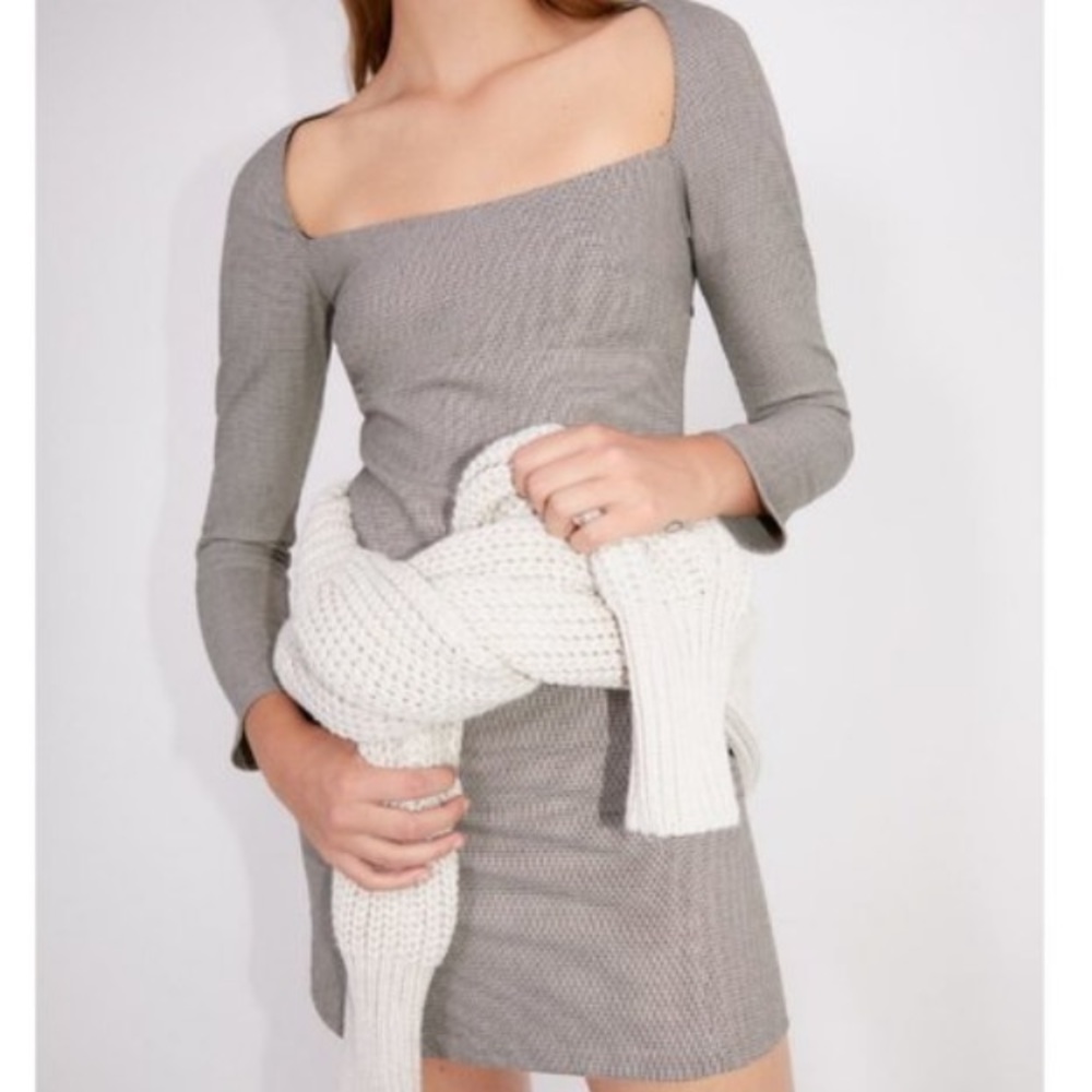 Zara Long Sleeve Plaid Dress - Picture 2 of 8